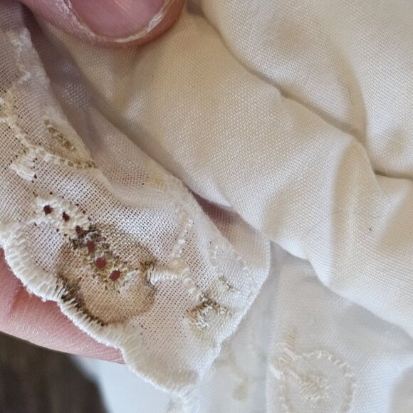 Vintage Kitschy Baby Quilt Blanket Clown Animals Balloons White Lace‎ 41 X 50 - Picture 12 of 13